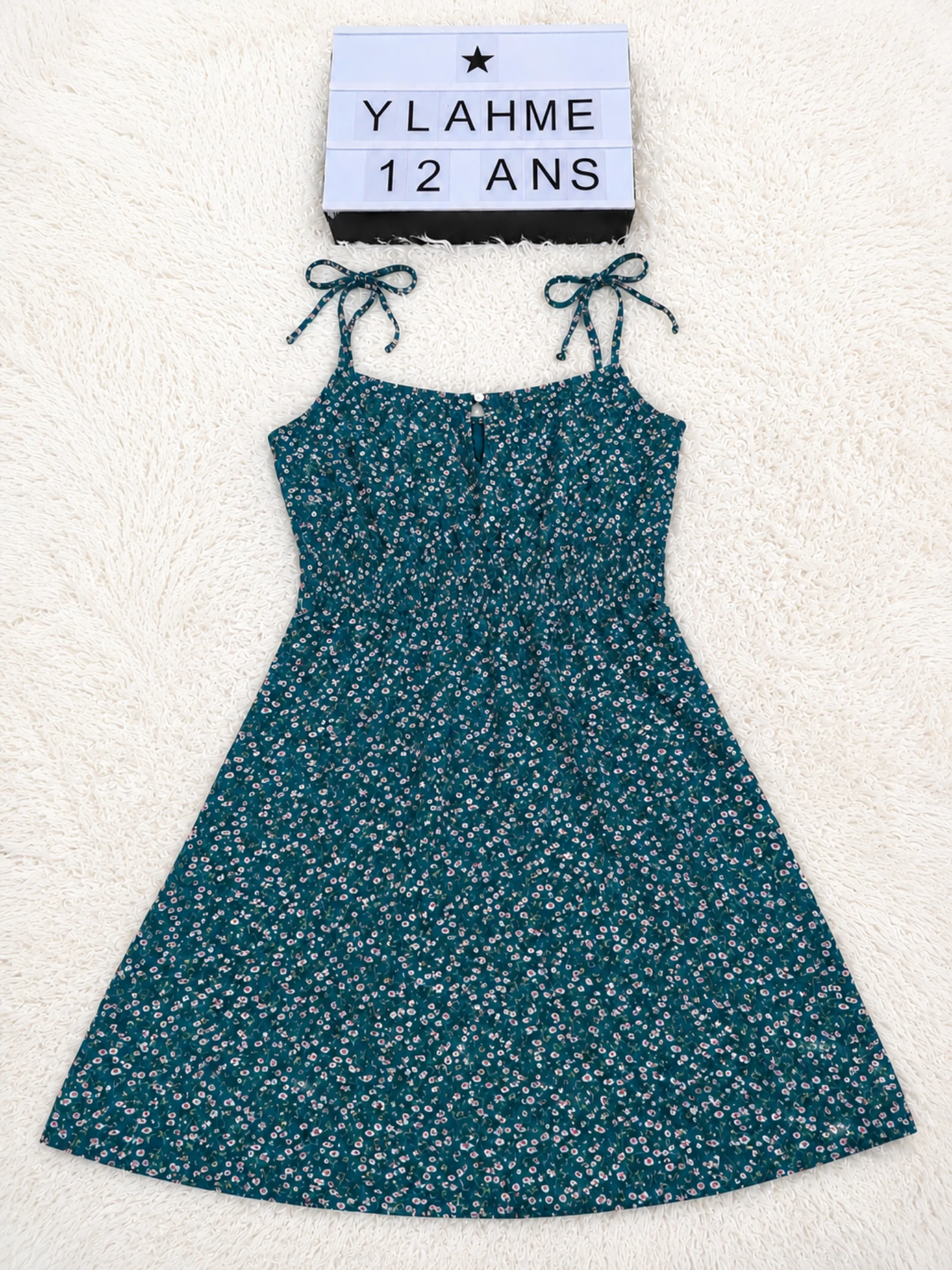 Green Floral Dress size S 14 years 👒 – photo 5